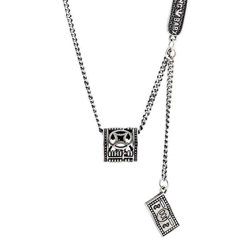 复古做旧转运珠财源滚滚泰银路路通项链女个性潮流长款毛衣链精致,饰品/流行首饰/时尚饰品新,银饰项链,淘宝优惠券,粉丝福利购,淘宝优惠卷