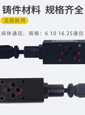 SUC叠加式DRC抗衡阀MSCV-02B-03A-04B-06A-K液压P平衡阀MZCS-03