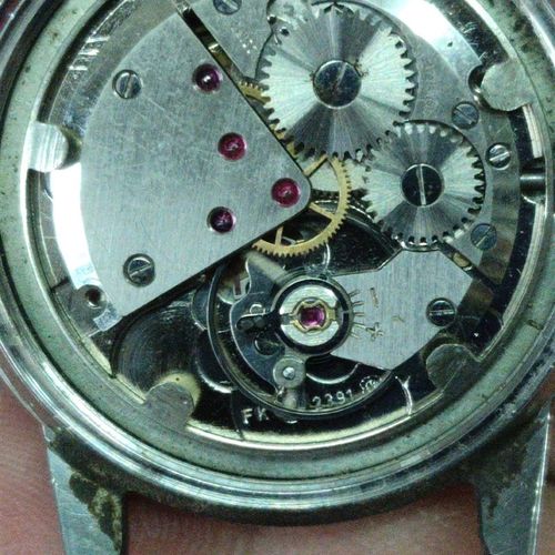 古董瑞士k双环男款机械手表