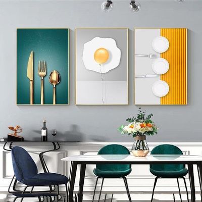 极速Nordic fAbstract Kitchen Knife Decorative Pictures Wall