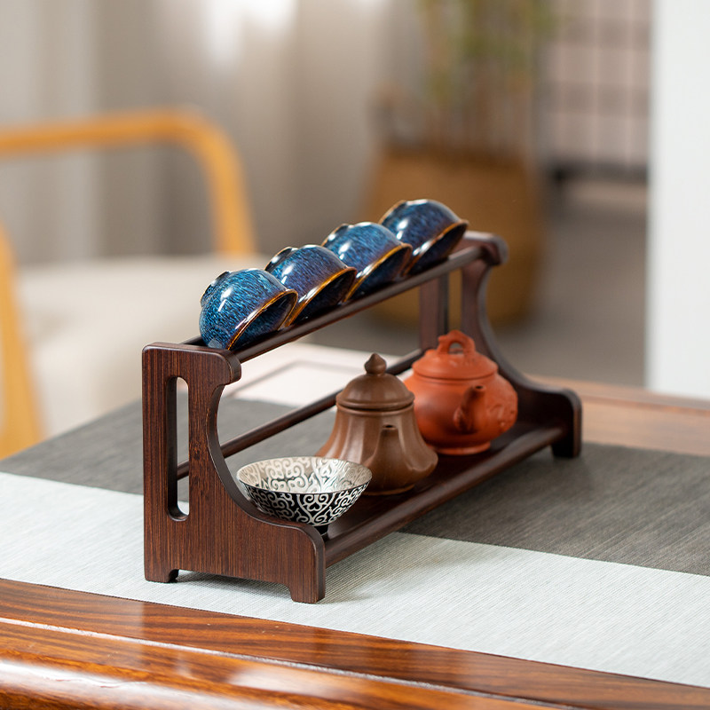 茶杯架子茶具展示架带沥水杯架A茶壶壶架紫砂壶T中式功夫茶道收纳,餐饮具,茶道/零配,淘宝优惠券,粉丝福利购,淘宝优惠卷