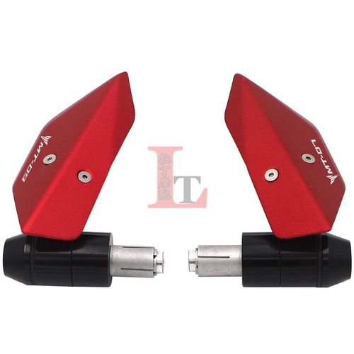 适用雅马哈MT10 MnT09 MT07改装牛角手把护手柄铝合金车把防摔堵