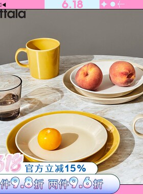 芬兰iitctala伊塔拉Teema主题盘子北欧餐具纯色陶瓷家用餐盘甜点