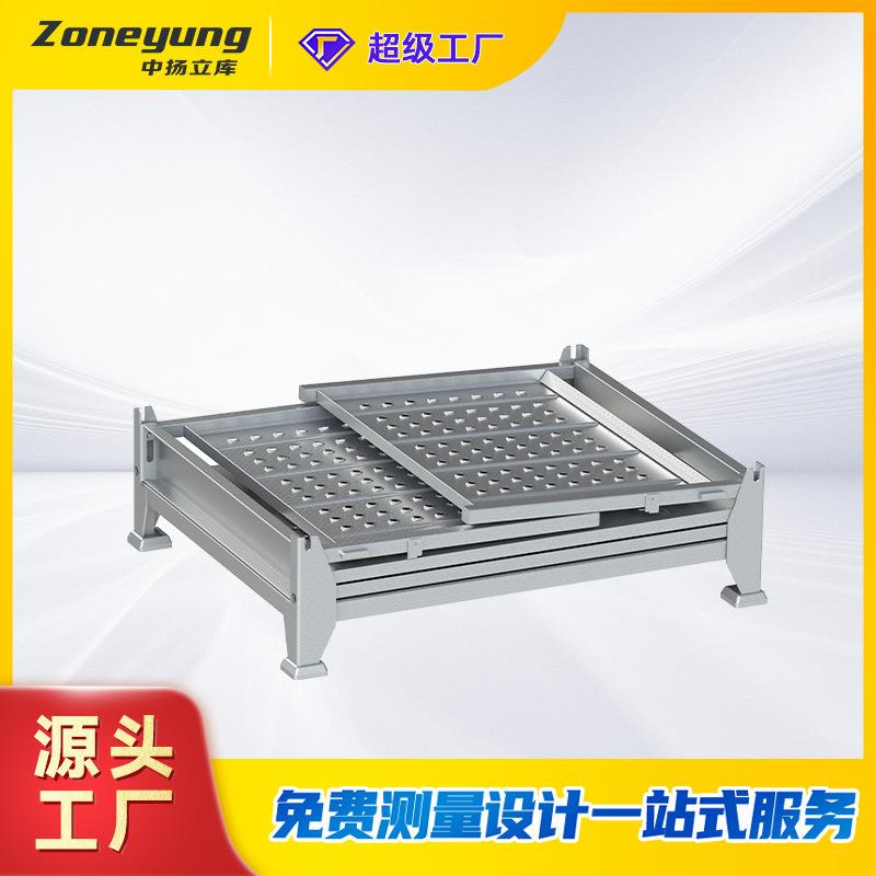 现货折叠式周转箱物流快递移动仓储笼可移动折叠铁框储物笼