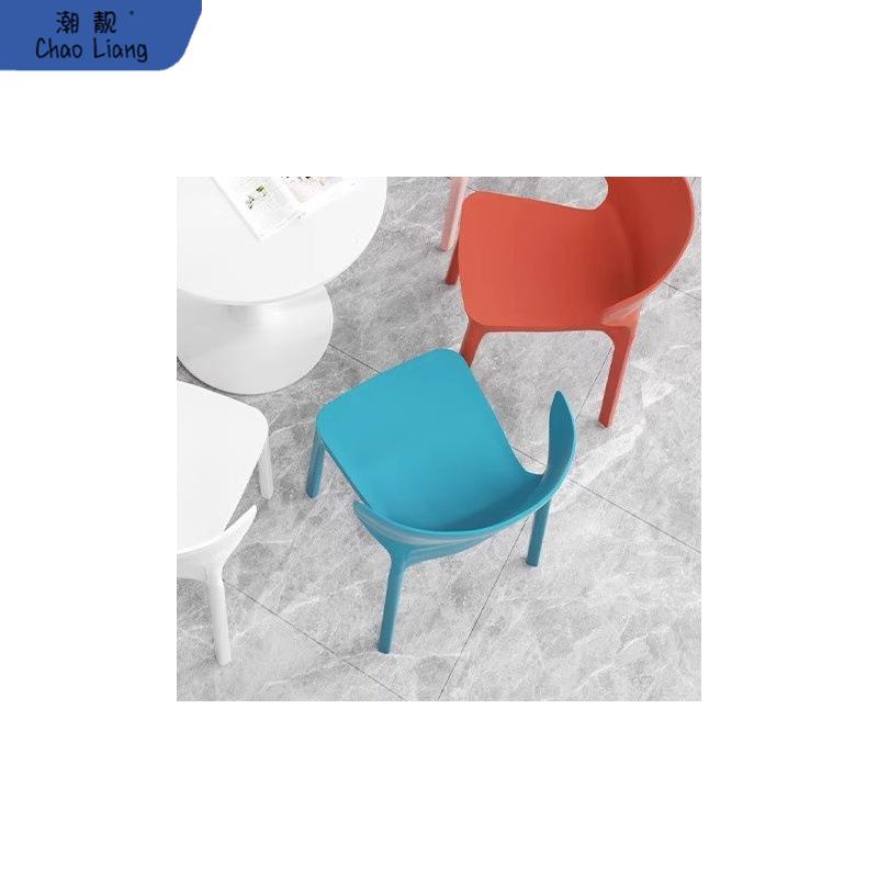 网红靠背椅子北欧现代简约成人家用餐椅休闲塑料加厚书桌餐桌凳子