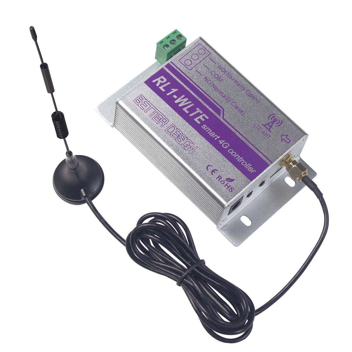 一路4G交流接触器控制机房供电路灯经纬度定时断电报警公众号推送