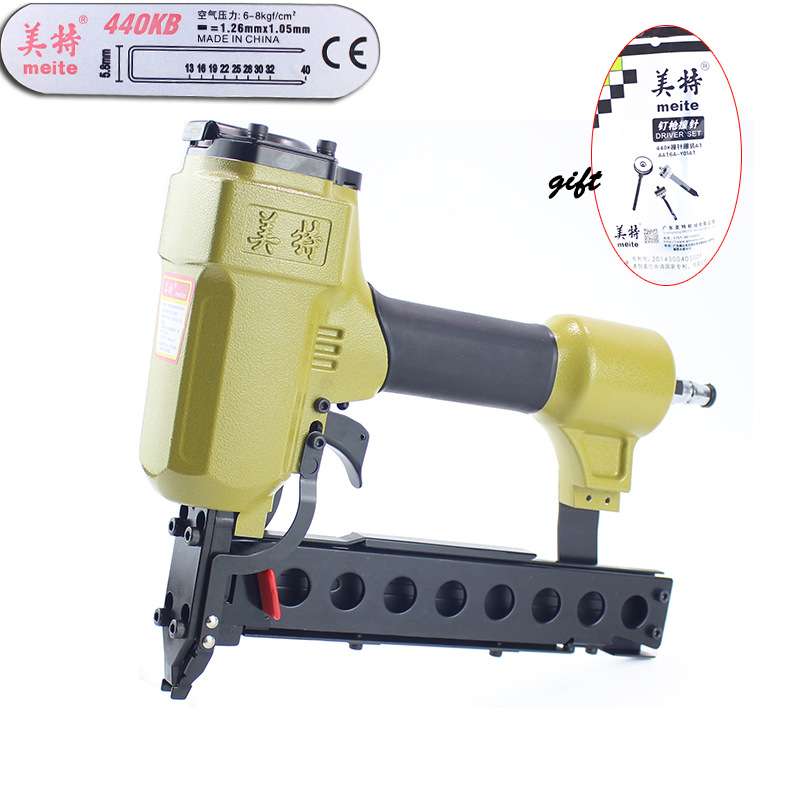 美特440KB码钉枪气动码钉枪家具石膏板固定U型门型木工工具气钉枪