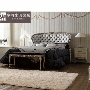 欧式床实木1.8米大床双人床别墅主卧布艺床1.5m公主新古典结婚床