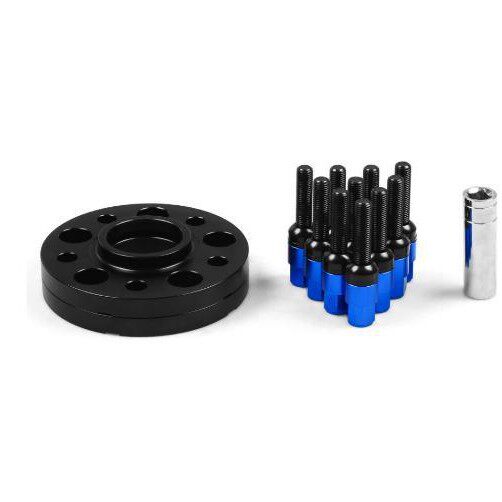 含税适奔驰轮毂法兰盘5x112 66.56mm15mm/20mm2只装M12*1.5螺栓