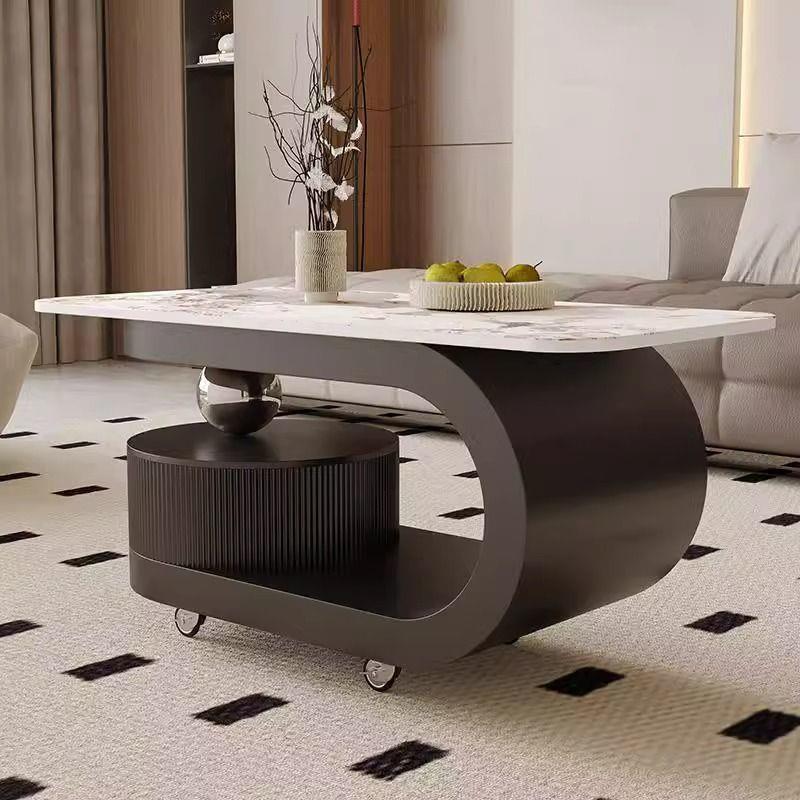 简约家用轻奢茶几高级感客厅茶几边桌可移动小茶几2025新款带轮子