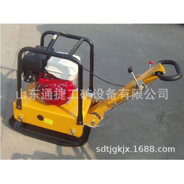 手扶式电动双向平板夯汽油震动夯路面沥青夯实机汽油平板夯