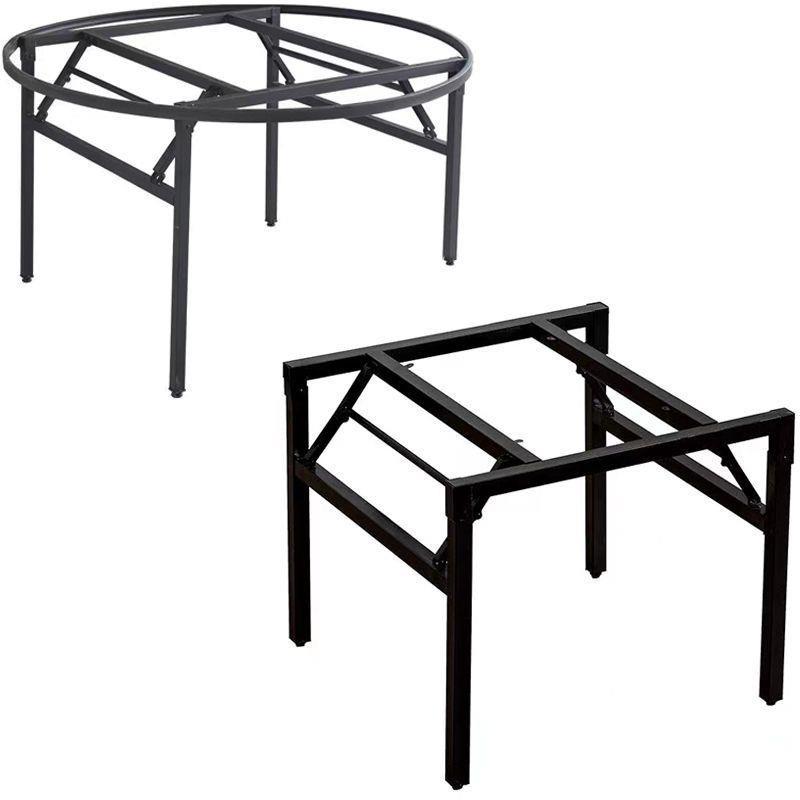 加厚折叠桌支架桌子桌脚桌架脚架简易圆桌桌腿架子铁艺餐桌