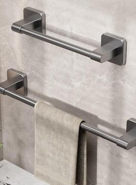 德国进口FZY卫生间毛巾架浴室免打孔壁挂式置物架毛巾单杆收纳挂