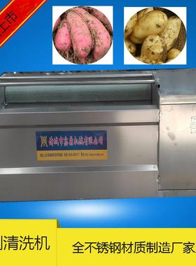 鲜花生清洗去泥机南瓜毛刷清洗机喷淋清洗干净大小型号全直销