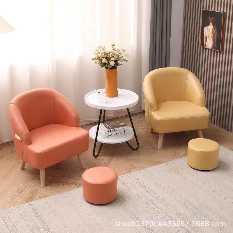 小户型单人沙发椅免拆洗高度可阳台卧室出租房懒人迷你小沙发