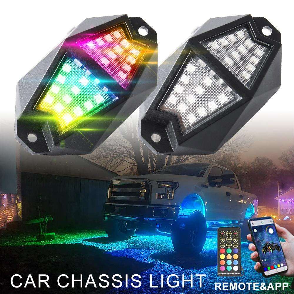 牧马人UTV越野车遥控APP流水追逐幻彩RGB车底灯底盘灯