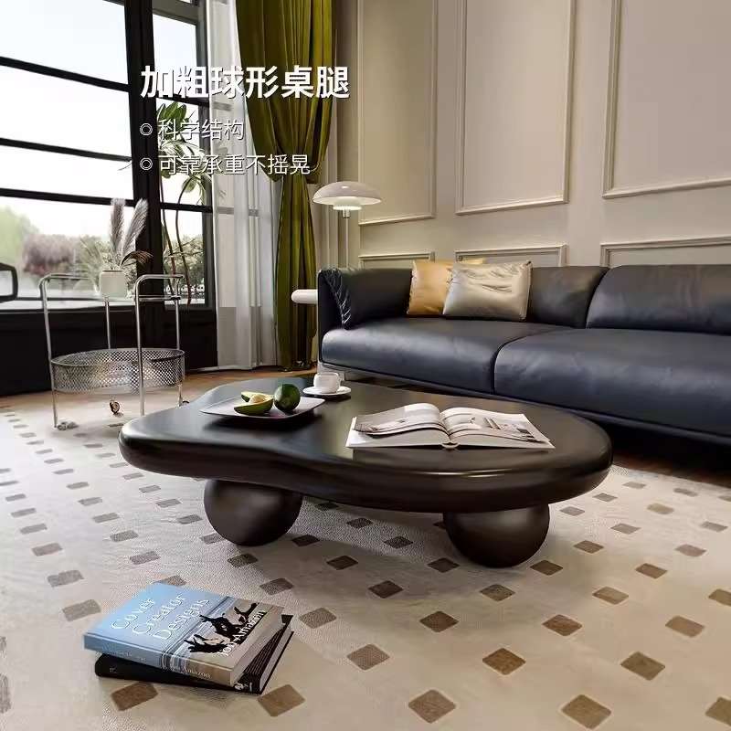 A新款圆墩墩云朵茶几家用小户型法式轻奢边几现代简约网红桌子