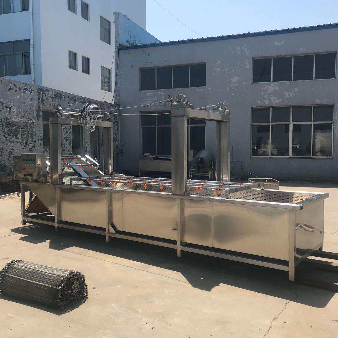 全自动果蔬清洗机大叶蔬菜气泡清洗流水线西红柿洗菜机商用流水线