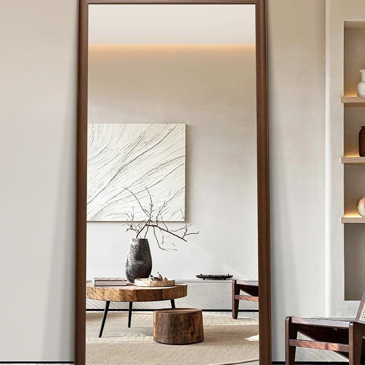 北欧穿衣镜全身镜子贴墙家用卧室落地镜服装店试衣镜挂墙镜