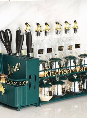 厨房调料罐调料品油盐酱醋调料瓶调味罐调料盒组合套装家用调味品