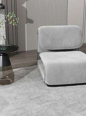 北欧轻奢懒人沙发小户型客厅单人沙发创意休闲椅布艺沙发设计师款