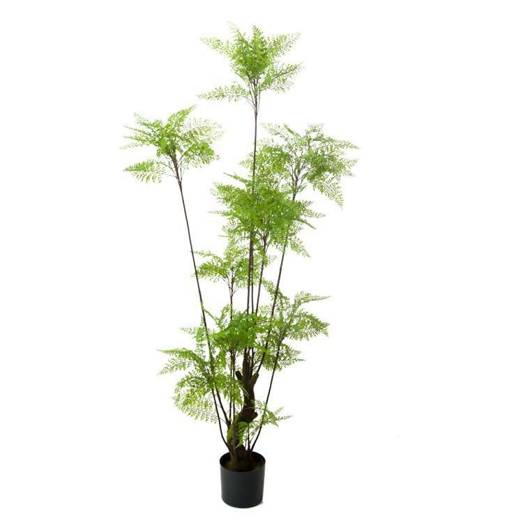 1.8米仿真假树马尾蕨树文竹沙罗树波斯客厅橱窗盆景盆栽