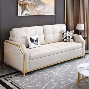 DY2036简约现代可折叠推拉储物多功能沙发床单双人客厅卧室经济沙