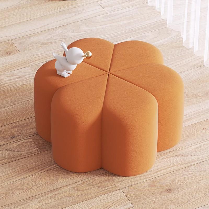 科技布凳子家用创意可爱设计师沙发凳子单人茶几凳客厅小椅子墩子