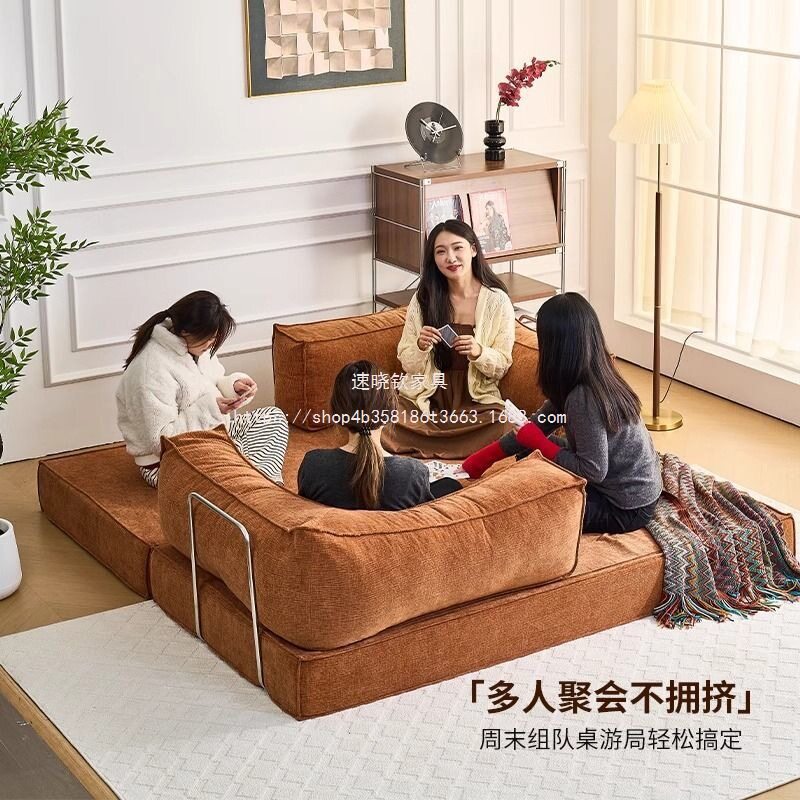速晓钦折叠两用布艺沙发床
