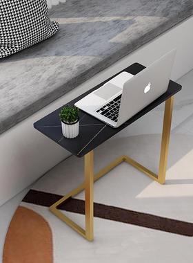 简约现代岩板客厅沙发边桌角几书房卧室床头移动边几小桌子置物架