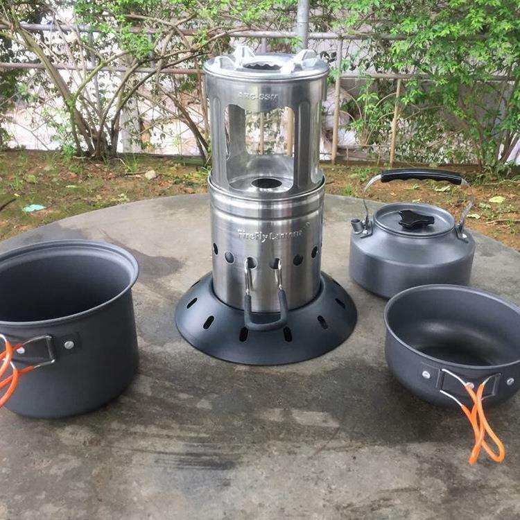 直销便携式户外室内无烟烧烤烹饪小型灯笼炉环保节能不锈钢灯笼炉