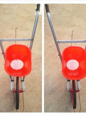 小块儿地施肥撒肥车农用果园手推式施肥机人力手推小型撒肥机