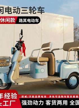 三蹦子1前后双刹车系统公园代步买菜接送孩子碟刹休闲电动三轮车