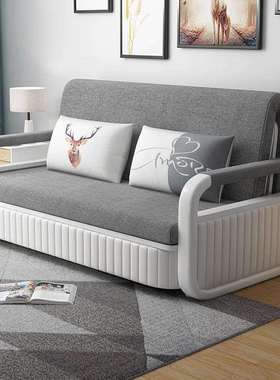 沙发床两用多功能可折叠家用小户型客厅阳台卧室双人折叠布艺沙发