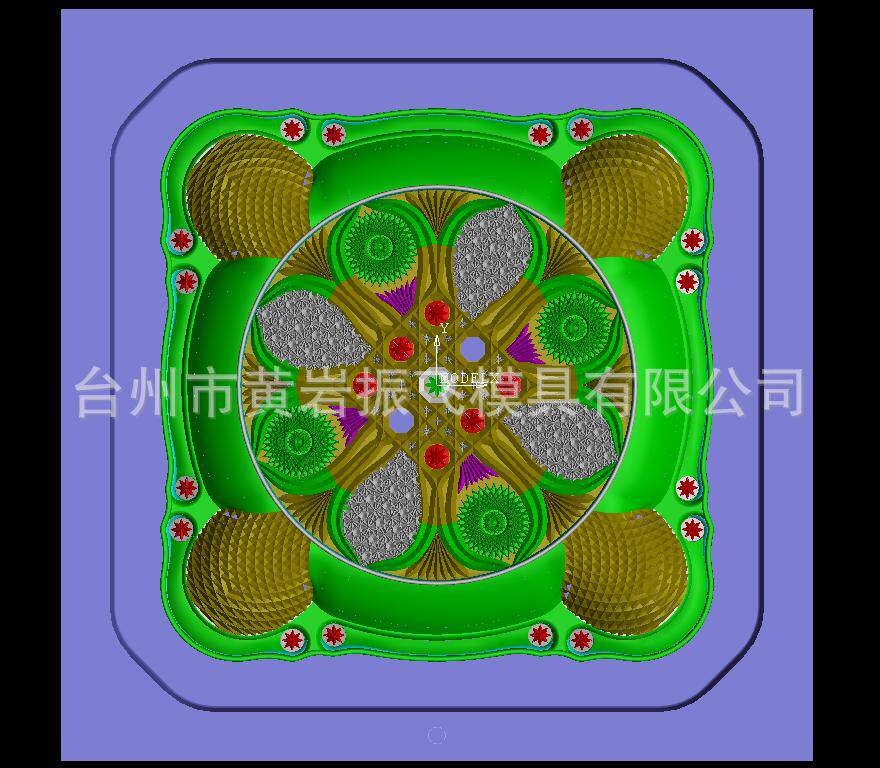 专做日用品水果盘模具黄岩注塑模具厂提供图纸参考