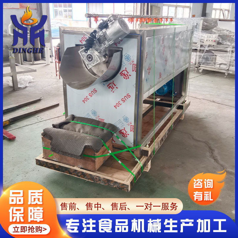大型绞龙式毛辊清洗去皮加工线