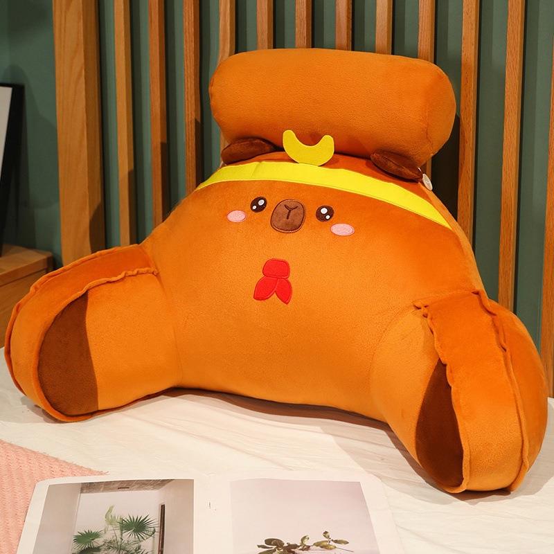 创意西游记水豚腰靠床头靠垫床上靠枕大靠背垫抱枕女生睡觉沙发护