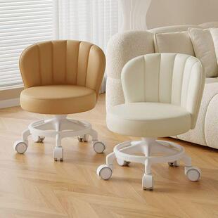 凳叔叔客厅超静音万向滑轮矮凳家用靠背小沙发凳子加厚成人可移动