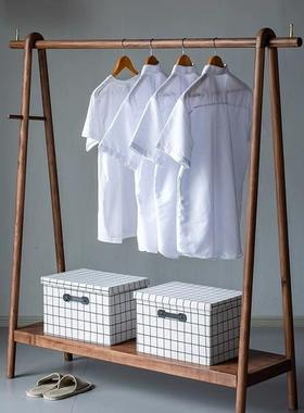 全北美黑胡桃木全实木衣帽架晾衣架子小件家具家用现代简约