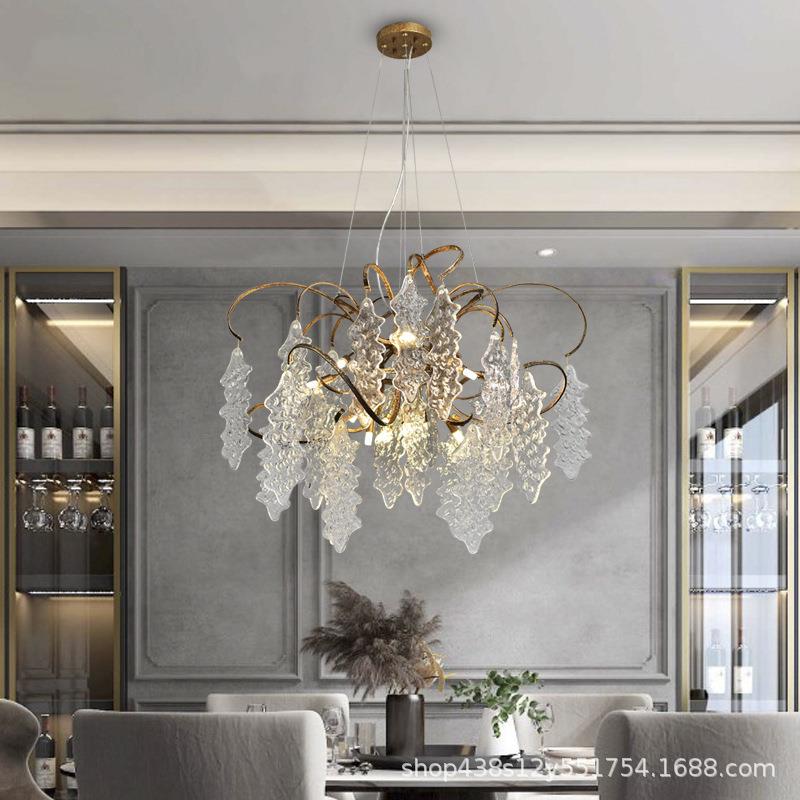 轻奢餐厅吊灯现代客厅灯具意式复古艺术创意大气美式中式卧室灯饰