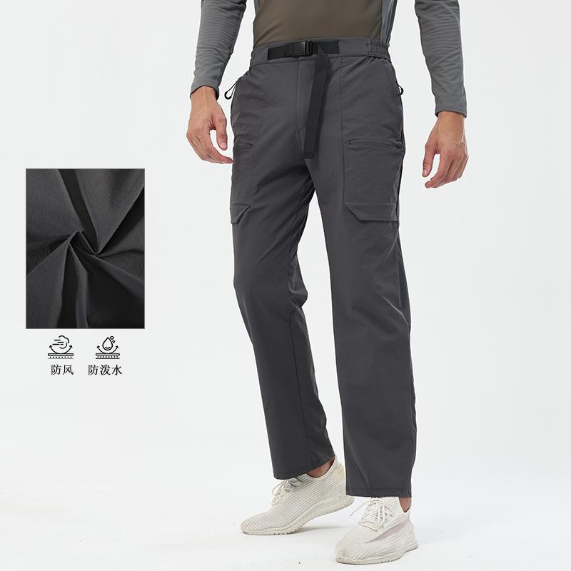 四面弹防泼水登山速干冲锋裤户外休闲卡扣直筒多口袋机能工装裤