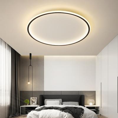 卧室灯温馨浪漫婚房时尚led吸顶灯简约现代创意个性圆形房间灯具