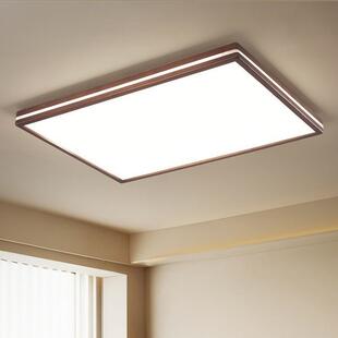 中古风客厅吸顶灯现代简约全光谱护眼新中式实木大气餐厅卧室灯具