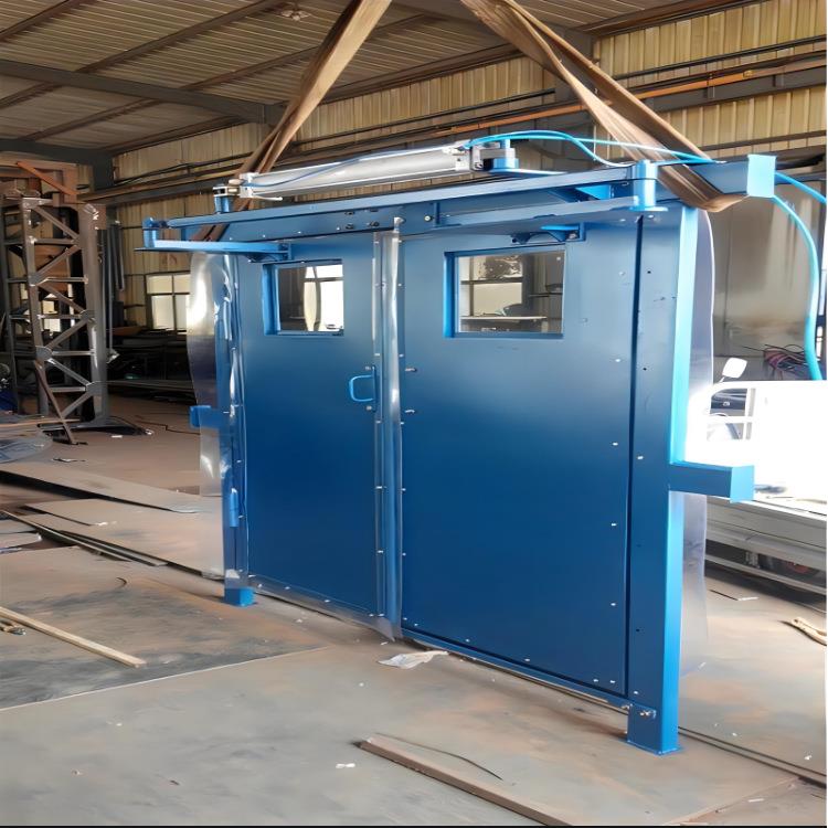 矿井下气动闭锁无压风门压力平衡式1.8米无压风门矿用风门尺寸