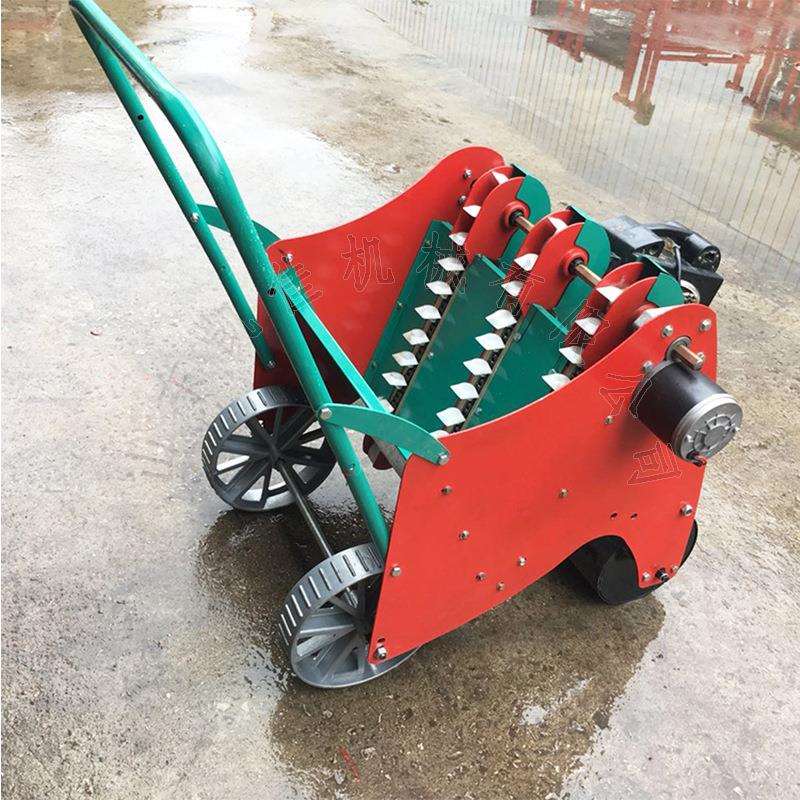 多行自走式大蒜播种机家用手扶自走式大蒜播种机电动双行栽蒜机