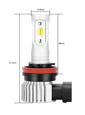 H890059006白黄双色内置解码6000K3000kLED汽车雾灯