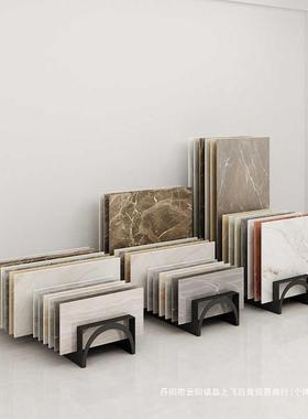 瓷砖店展示架木地板展架立式石材样品插架大理石色板架子地砖货架