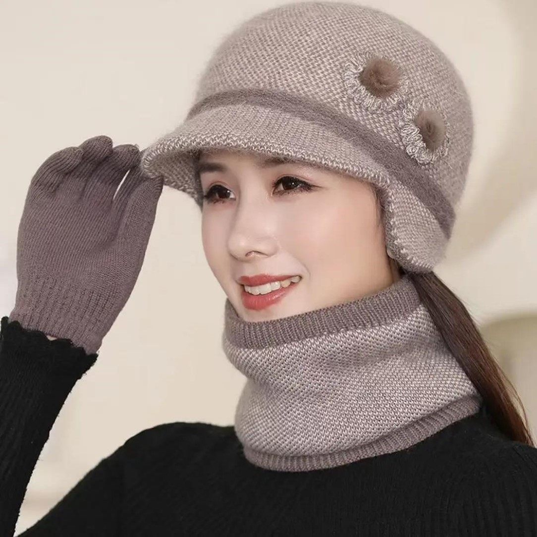中老年帽子女冬天毛线棉帽奶奶妈妈护耳保暖老人老太太针织帽,服饰配件/皮带/帽子/围巾,帽子,淘宝优惠券,粉丝福利购,淘宝优惠卷