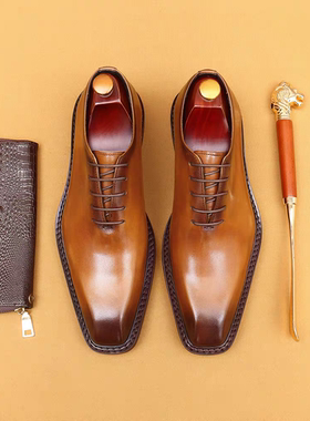 皮鞋男款真皮款商务
