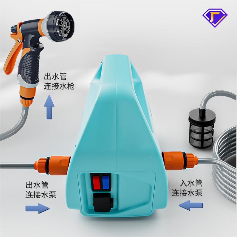 电式充小核型浇抽水泵 YL-3005AF家用浇花菜洗车双电机多功能喷头